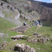   La cabane de Larreix sur les flancs du cagire